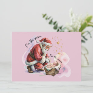 Jesus Christmas Christian Gift Holiday  Card