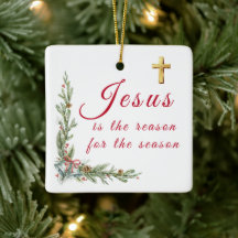 Jesus Christmas ornament