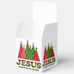 Jesus Christmas Trees Favor Box