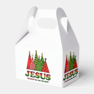 Jesus Christmas Trees Favor Box