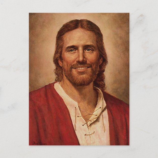 Jesus Christ's Loving Smile Postcard (Front)