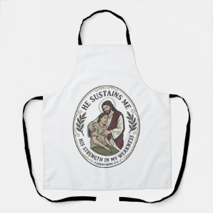 Jesus Chronic Illness Encouragement T-Shirt Inspir Apron