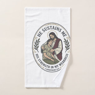Jesus Chronic Illness Encouragement T-Shirt Inspir Hand Towel