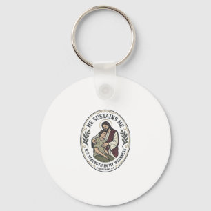 Jesus Chronic Illness Encouragement T-Shirt Inspir Keychain
