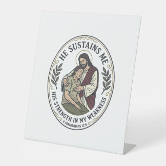 Jesus Chronic Illness Encouragement T-Shirt Inspir Pedestal Sign