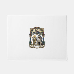 Jesus Church Bell Jesus Church Bell Christian Fait Doormat