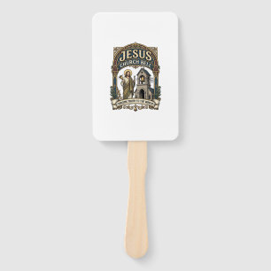 Jesus Church Bell Jesus Church Bell Christian Fait Hand Fan