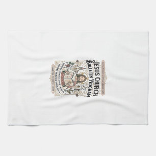 Jesus Church Bulletin Program Jesus Church Bulleti Kitchen Towel