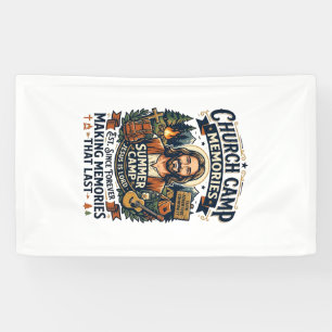 Jesus Church Camp VBS Nostalgia Shirt Faith Based  Banner