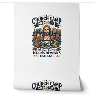Jesus Church Camp VBS Nostalgia Shirt Faith Based Wallpaper