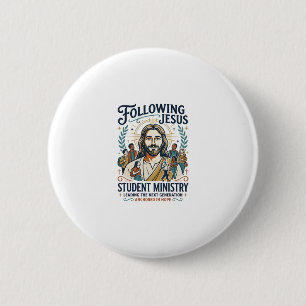Jesus Church Merch Youth Camp Style Shirt Faith Ba 2 Inch Round Button
