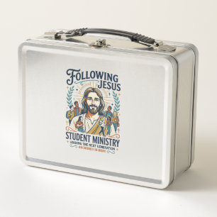 Jesus Church Merch Youth Camp Style Shirt Faith Ba Metal Lunch Box