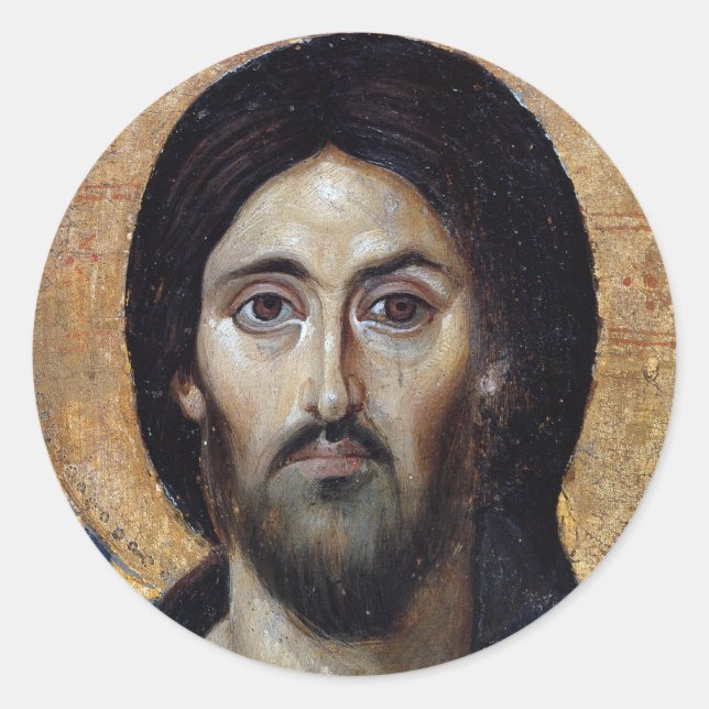 Jesus Classic Round Sticker (Front)