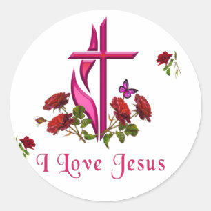 Jesus  classic round sticker