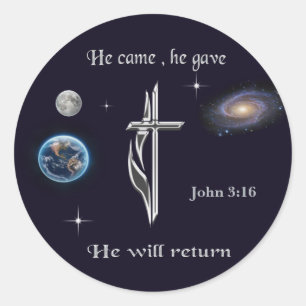 Jesus Classic Round Sticker