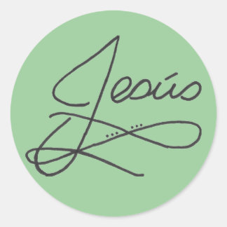 Jesús Classic Round Sticker