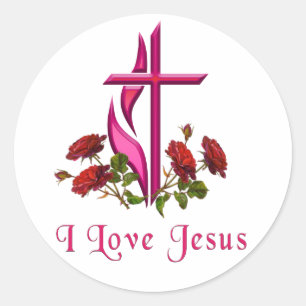 Jesus  classic round sticker