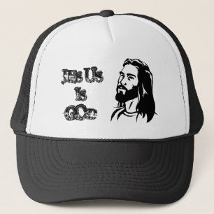 jesus-clip-art, JESUS, IS, GOD Trucker Hat