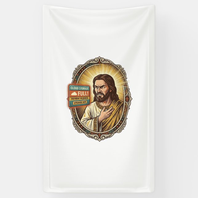 Jesus Cloud Storage Full Warning Paywall Tech Humo Banner (Vertical)