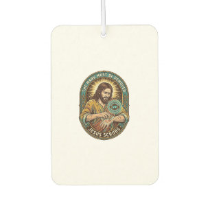 Jesus Club Hand Stamp Wont Wash Off Morning Humor_ Air Freshener