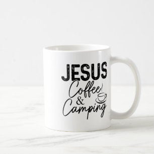 Jesus Coffee And Camping Christian Camper Nature L Mug