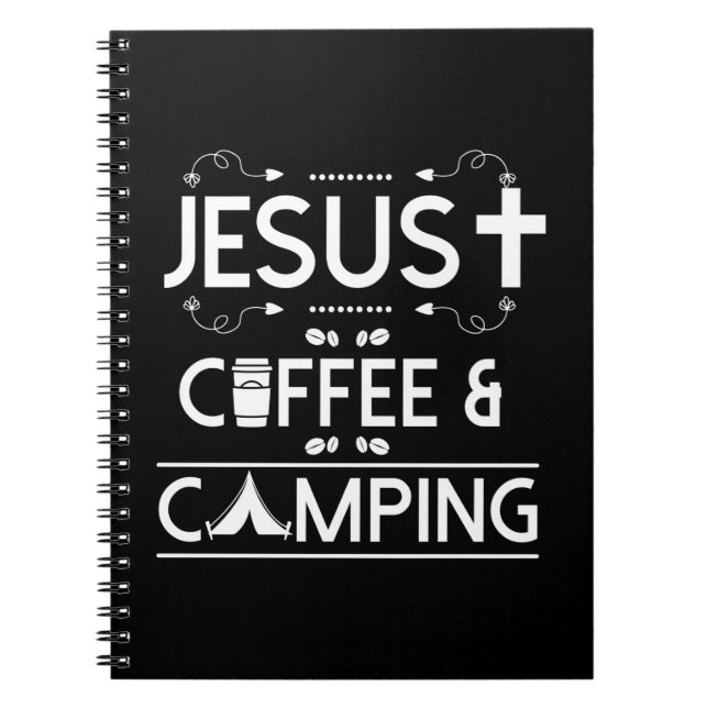 Jesus Coffee And Camping Notebook (Front)