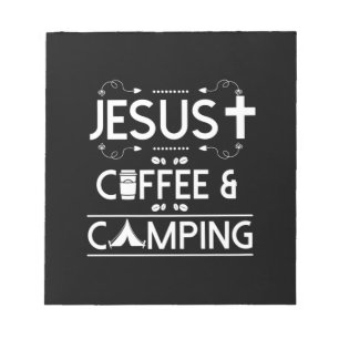 Jesus Coffee And Camping Notepad