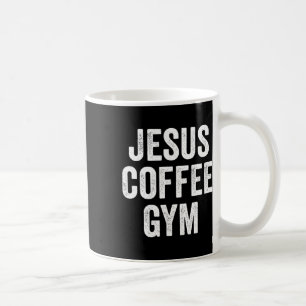 Jesus Coffee Gym Christian Workout Weightlifting F Mug