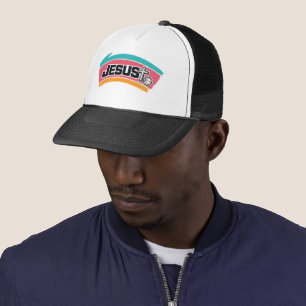 JESUS - Colourful and Sporty Trucker Hat