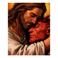 Jesus Comforting Lucifer 