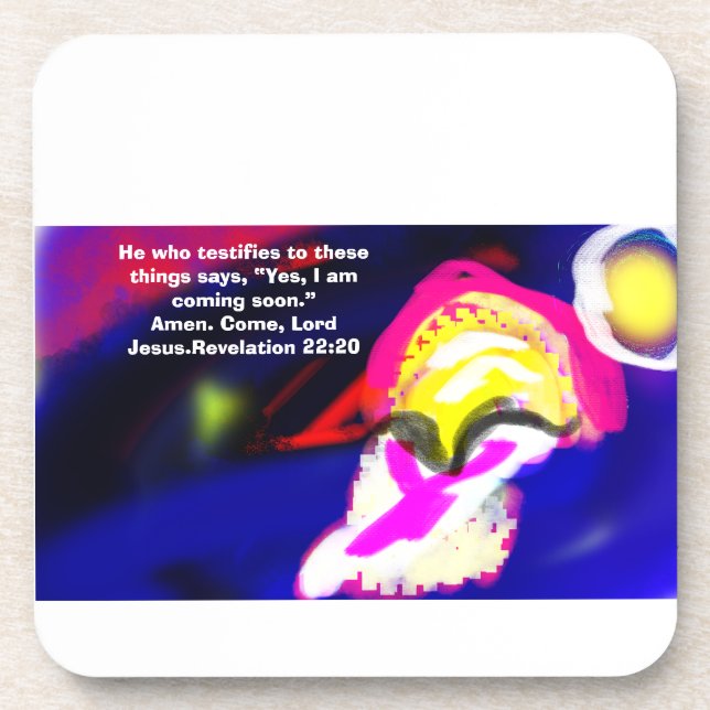 jesus coming coaster (Front)