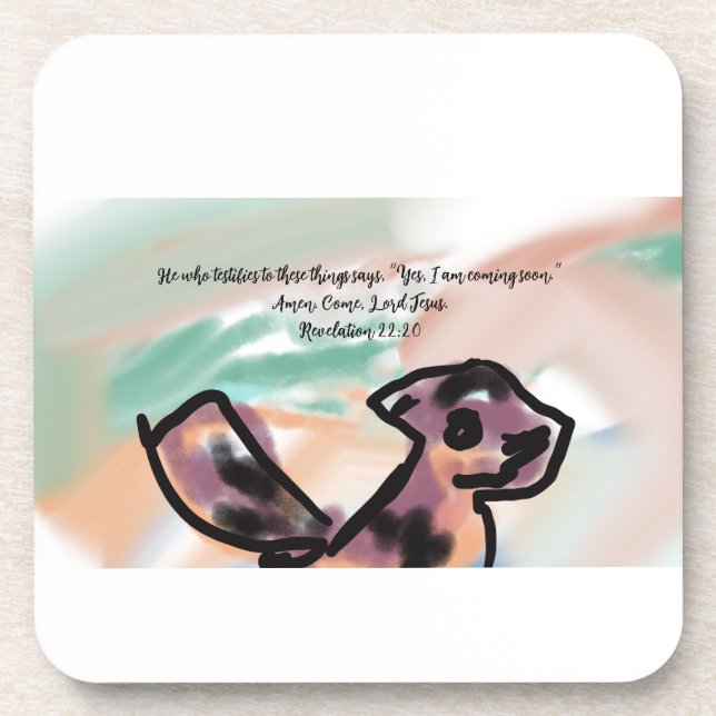 jesus coming  coaster (Front)