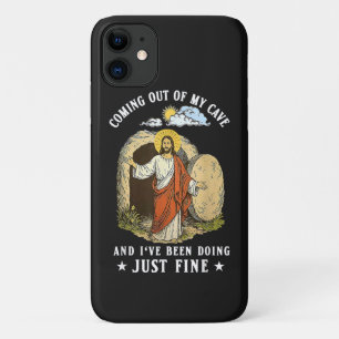 Jesus Coming Out of My Cave iPhone 11 Case