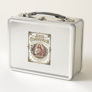 Jesus Communion Jesus Communion Christian Faith Vi Metal Lunch Box
