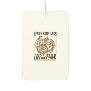 Jesus Compass And Puzzle Life Direction Jesus Comp Air Freshener