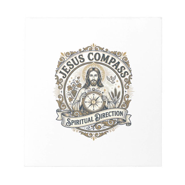 Jesus Compass Spiritual Direction Jesus Compass Sp Notepad (Front)