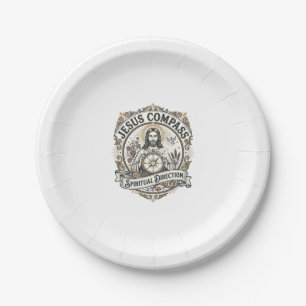 Jesus Compass Spiritual Direction Jesus Compass Sp Paper Plate