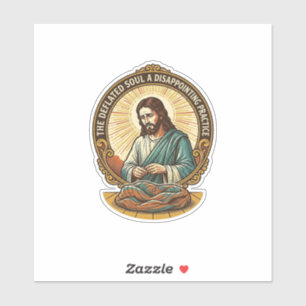 Jesus Completely Deflated Flat Yoga Ball Gym Humou