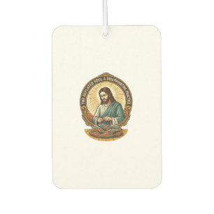Jesus Completely Deflated Flat Yoga Ball Gym Humou Air Freshener