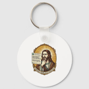 Jesus Confused Auto Translate Post Fail Social Hum Keychain