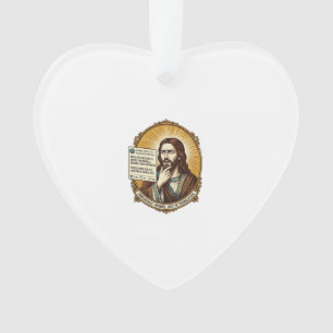 Jesus Confused Auto Translate Post Fail Social Hum Ornament
