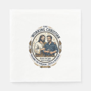 Jesus Construction Trades Shirt Christian Graphic_ Napkin