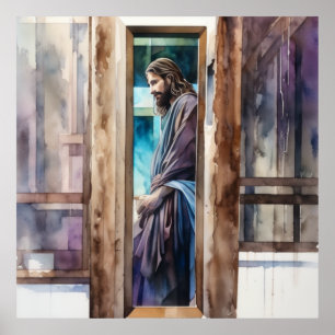 Jesus Contemplating His Assignment  Poster