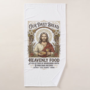 Jesus Cookbook Recipe Card Aesthetic Vintage Shirt Bath Towel