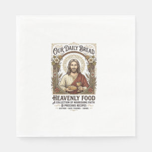 Jesus Cookbook Recipe Card Aesthetic Vintage Shirt Napkin