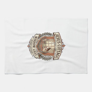 Jesus Cottage Window Light Jesus Cottage Window Li Kitchen Towel