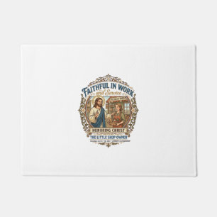 Jesus Craft Seller Etsy Maker Shirt Faith Based De Doormat
