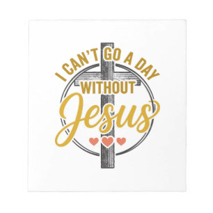 Jesus Cross Christian Typography Shirt Design_1 Notepad