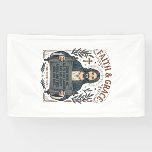 Jesus Cross Stitch Vintage Shirt Christian Graphic Banner