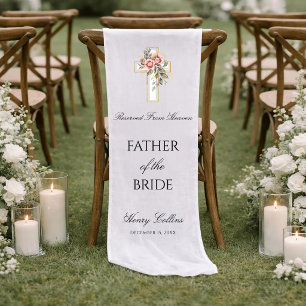 Jesus Cross Wedding Memorial Father Of The Bride Short Table Runner